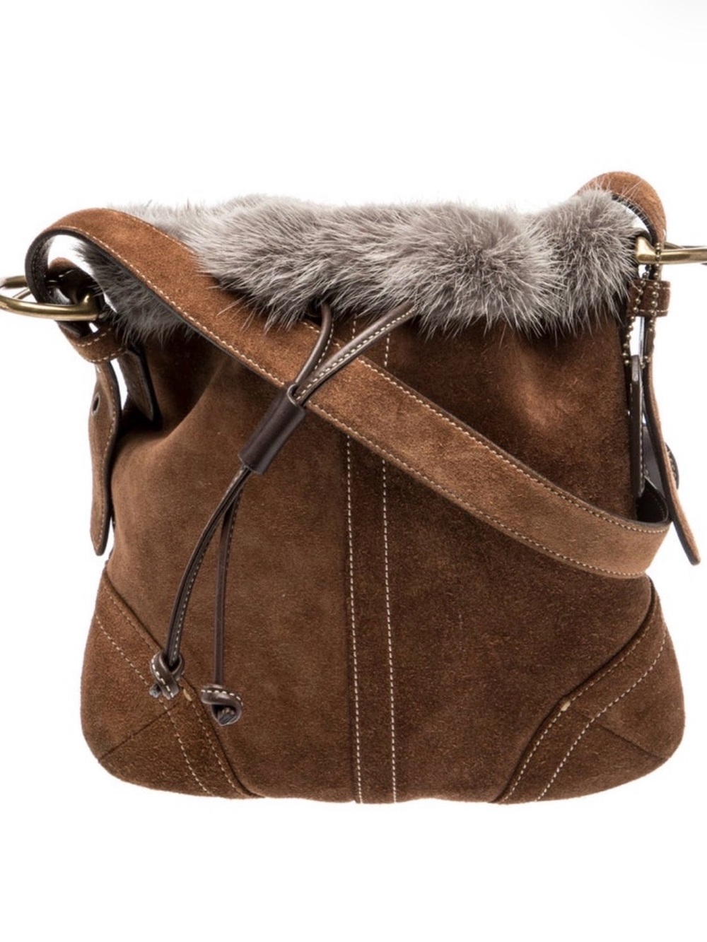 Rare Mink/Suede Coach Bag